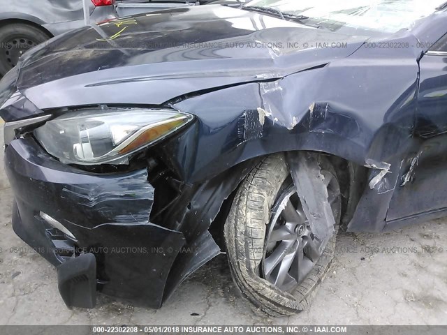 3MZBM1L73EM122042 - 2014 MAZDA 3 TOURING BLUE photo 6