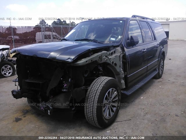 1FMJK1HT8HEA03936 - 2017 FORD EXPEDITION EL XLT/EL KING RANCH GRAY photo 2