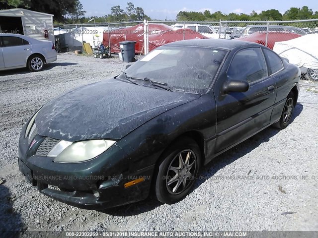 1G2JB12F737227143 - 2003 PONTIAC SUNFIRE GREEN photo 2