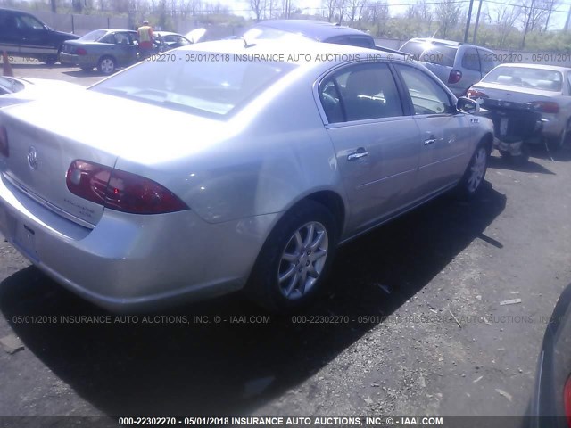 1G4HD57268U166356 - 2008 BUICK LUCERNE CXL SILVER photo 4