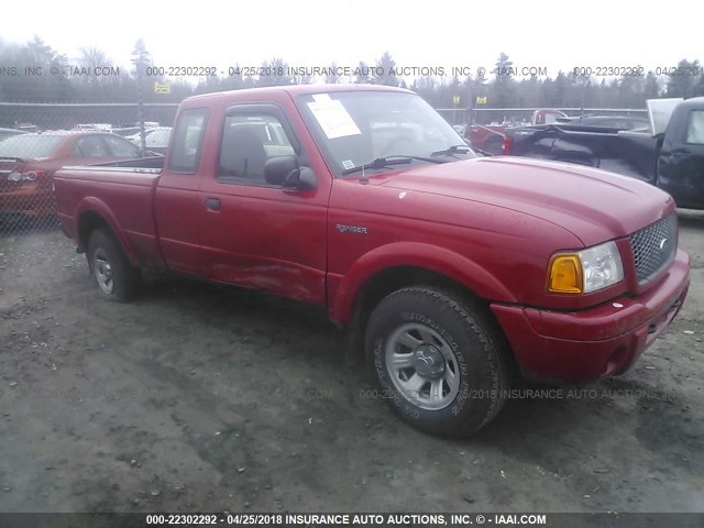 1FTYR14V01PB12133 - 2001 FORD RANGER SUPER CAB RED photo 1