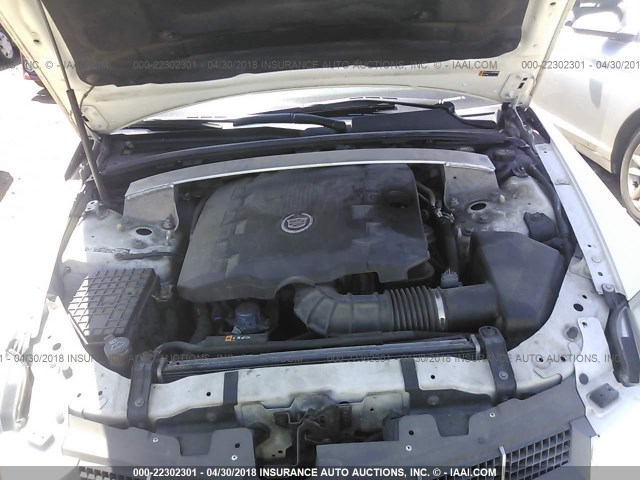 1G6DA5EY6B0167379 - 2011 CADILLAC CTS WHITE photo 10
