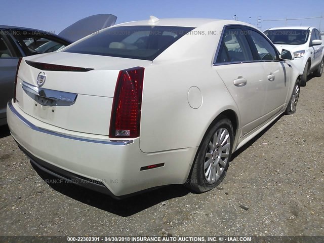 1G6DA5EY6B0167379 - 2011 CADILLAC CTS WHITE photo 4