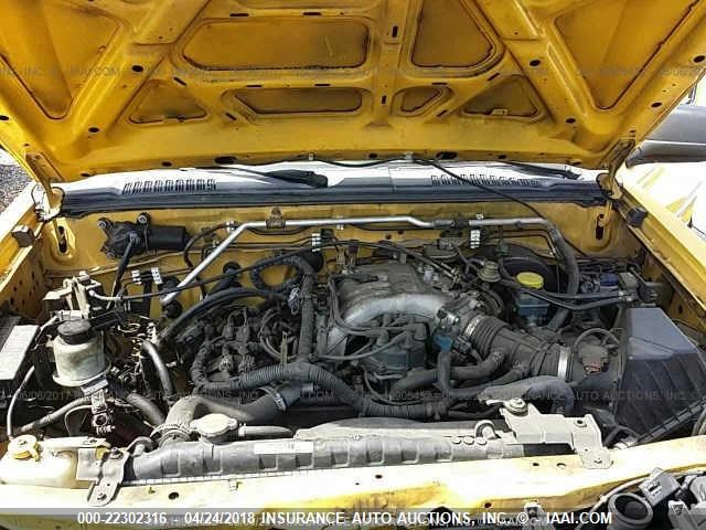 5N1ED28T23C672547 - 2003 NISSAN XTERRA XE/SE YELLOW photo 10