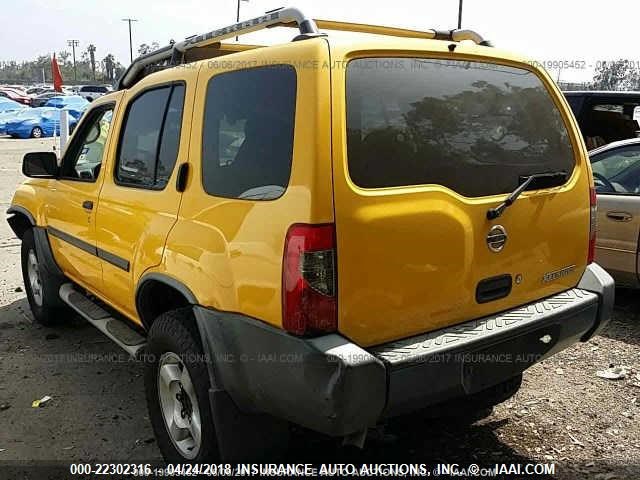 5N1ED28T23C672547 - 2003 NISSAN XTERRA XE/SE YELLOW photo 3