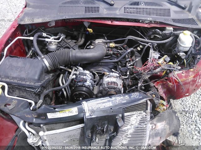 1J4GK48KX5W613005 - 2005 JEEP LIBERTY SPORT Qırmızı foto 10