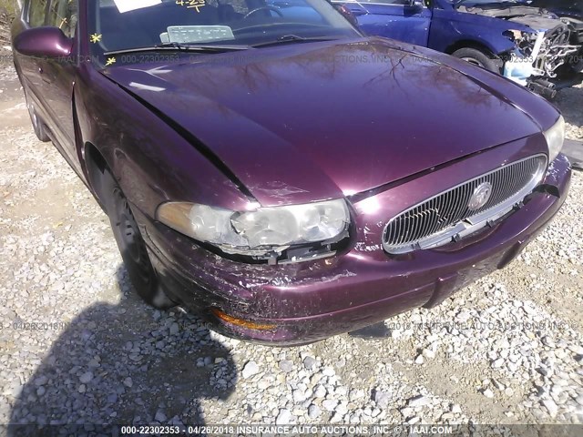 1G4HP52K044109658 - 2004 BUICK LESABRE CUSTOM MAROON photo 6