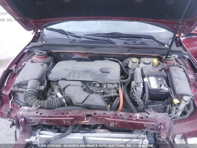 1G11D5RR8DF101712 - 2013 CHEVROLET MALIBU 1LT 红色 照片 10