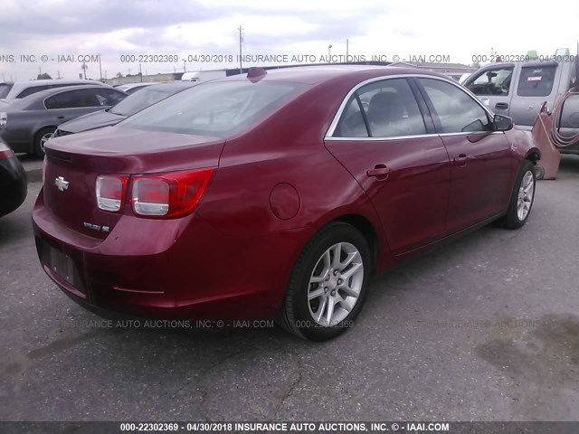 1G11D5RR8DF101712 - 2013 CHEVROLET MALIBU 1LT 红色 照片 4