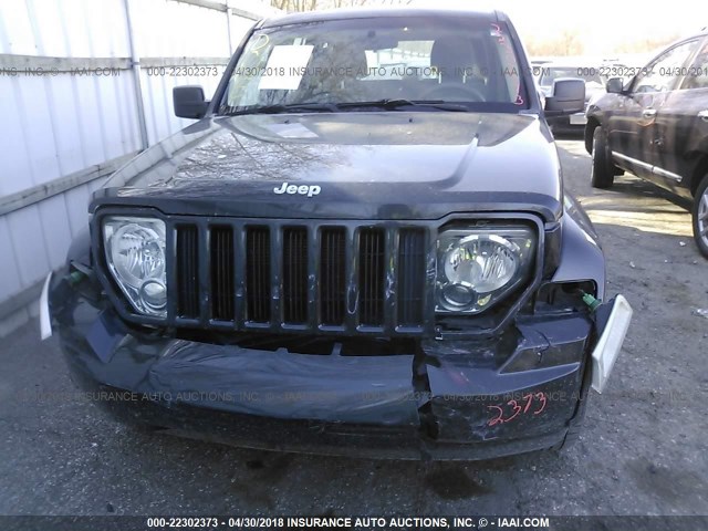 1J4PP2GK1BW562996 - 2011 JEEP LIBERTY SPORT BLACK photo 6