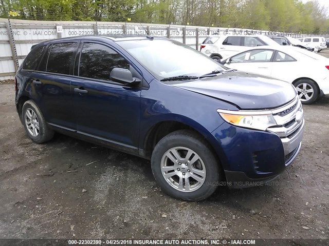 2FMDK3GC5CBA77135 - 2012 FORD EDGE SE BLUE photo 1