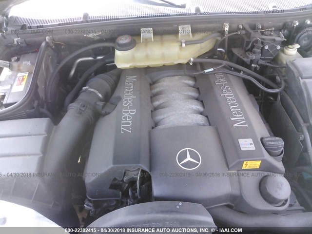 4JGAB72E91A258296 - 2001 MERCEDES-BENZ ML 430 银色 照片 10