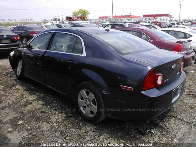 1G1ZF57548F213684 - 2008 CHEVROLET MALIBU HYBRID BLUE photo 3