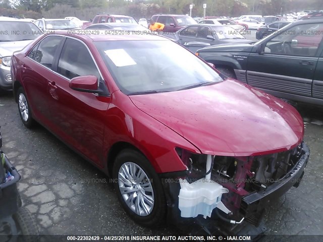 4T1BF1FK1EU854447 - 2014 TOYOTA CAMRY L/SE/LE/XLE 红色 照片 1