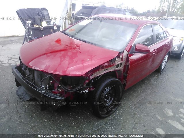 4T1BF1FK1EU854447 - 2014 TOYOTA CAMRY L/SE/LE/XLE 红色 照片 2