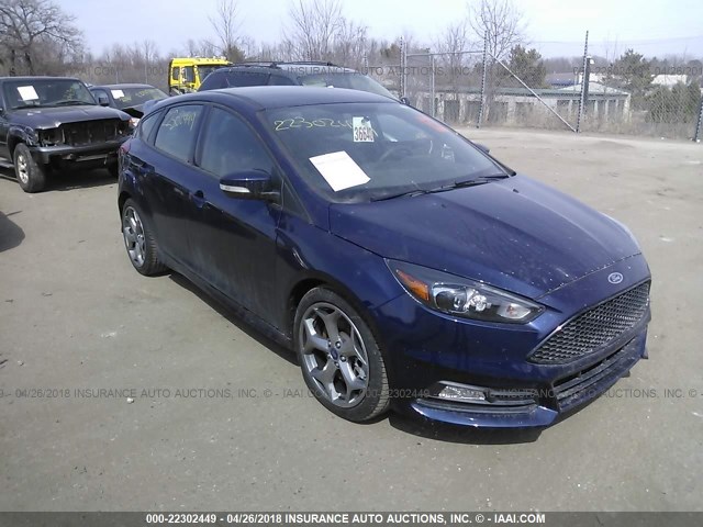 1FADP3L93GL397713 - 2016 FORD FOCUS ST BLUE photo 1