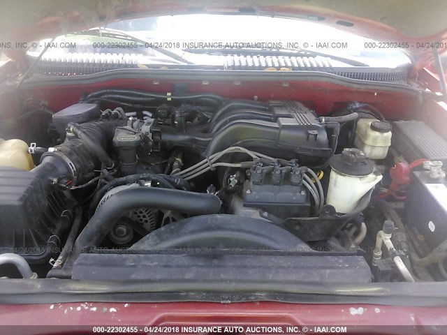 1FMZU62K75UA92944 - 2005 FORD EXPLORER XLS/XLS SPORT MAROON photo 10