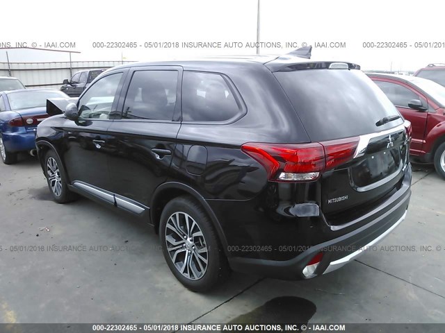 JA4AD2A33JZ006427 - 2018 MITSUBISHI OUTLANDER ES BLACK photo 3