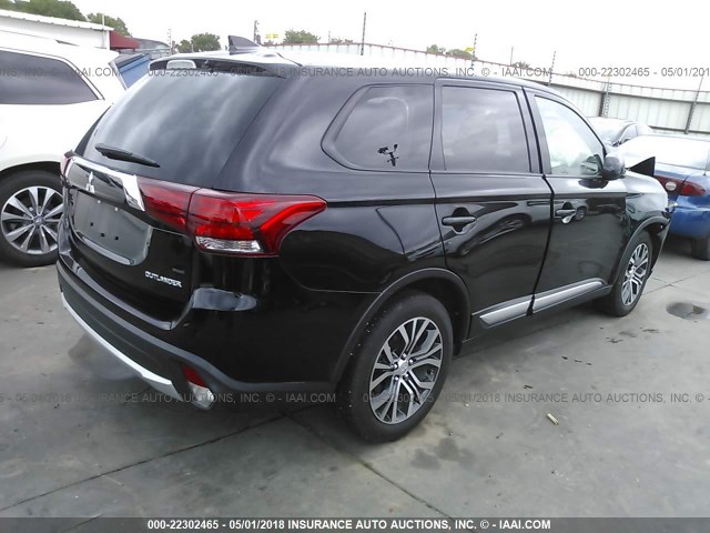 JA4AD2A33JZ006427 - 2018 MITSUBISHI OUTLANDER ES BLACK photo 4