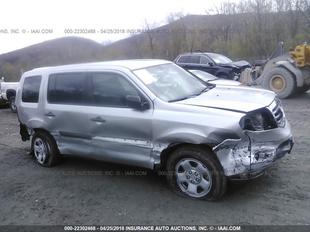 5FNYF4H27EB026277 - 2014 HONDA PILOT LX SILVER photo 6