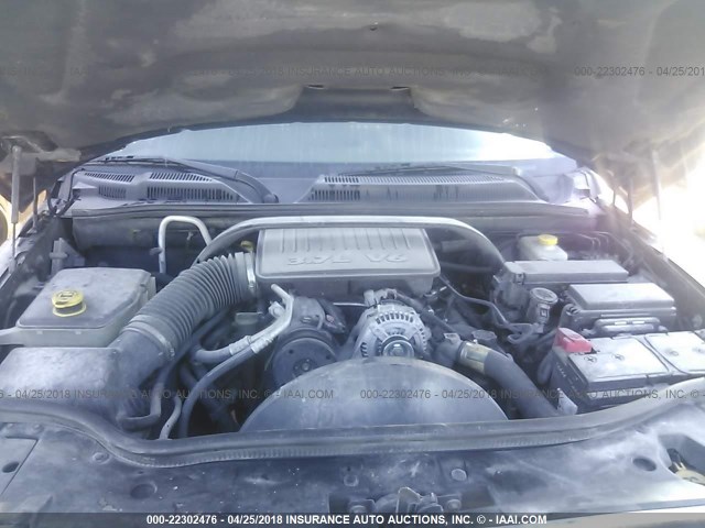 1J8HH48K57C696588 - 2007 JEEP COMMANDER BLACK photo 10