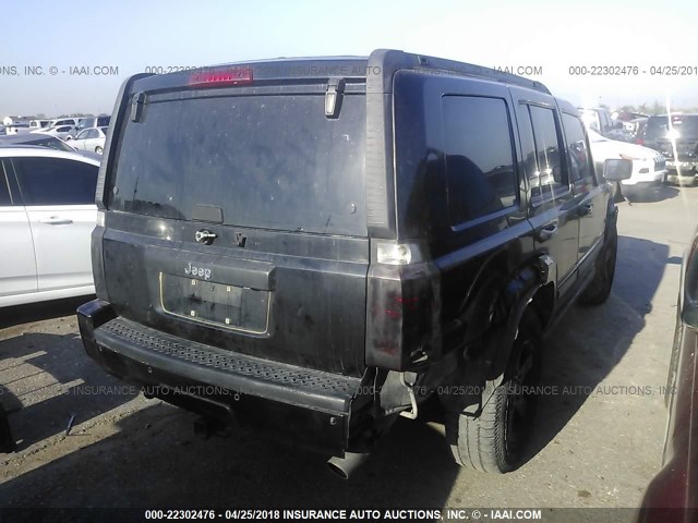 1J8HH48K57C696588 - 2007 JEEP COMMANDER BLACK photo 4