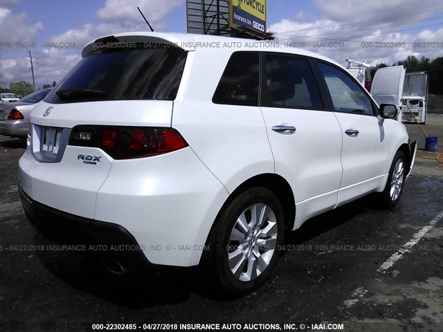 5J8TB2H23CA001040 - 2012 ACURA RDX WHITE photo 4