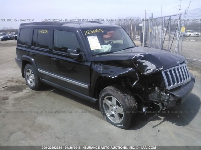 1J4RG4GK4AC124560 - 2010 JEEP COMMANDER SPORT BLACK photo 1