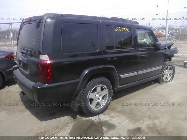 1J4RG4GK4AC124560 - 2010 JEEP COMMANDER SPORT BLACK photo 4