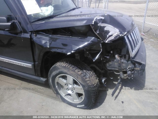 1J4RG4GK4AC124560 - 2010 JEEP COMMANDER SPORT Սև լուսանկար 6