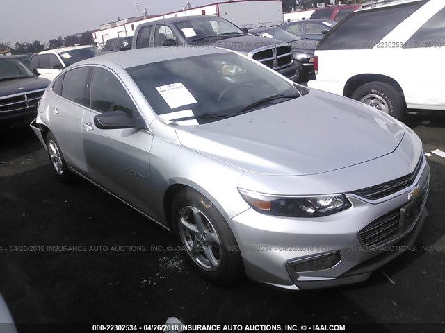 1G1ZB5ST6JF142253 - 2018 CHEVROLET MALIBU LS 银色 照片 1