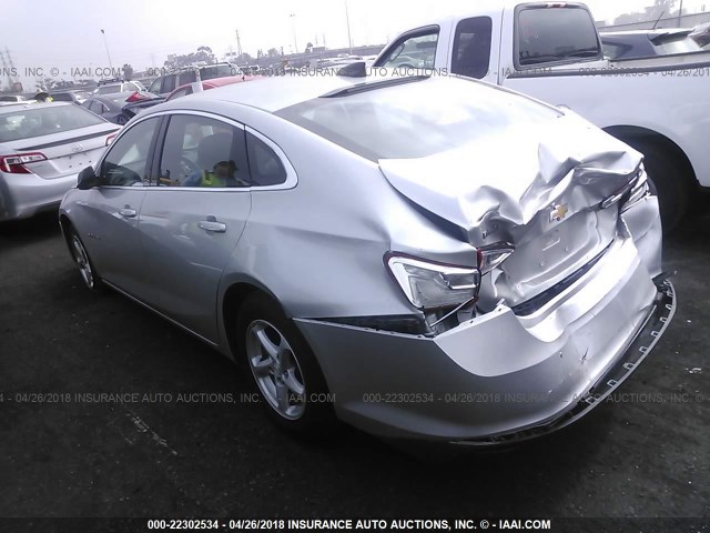 1G1ZB5ST6JF142253 - 2018 CHEVROLET MALIBU LS 银色 照片 3