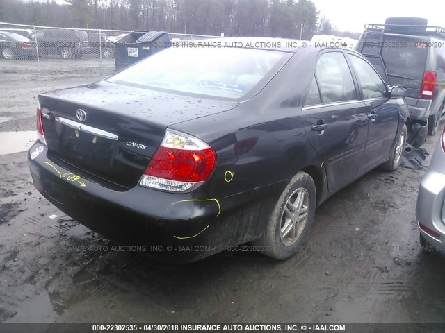 4T1BE32K36U742027 - 2006 TOYOTA CAMRY LE/XLE/SE BLACK photo 4