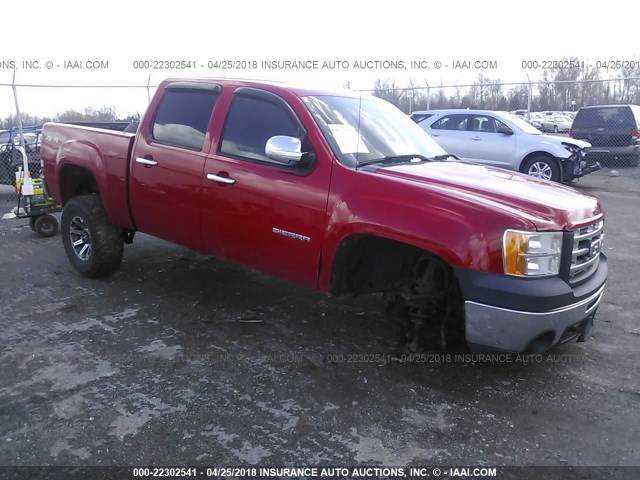 3GTRKTEA3AG157362 - 2010 GMC SIERRA K1500 RED photo 1