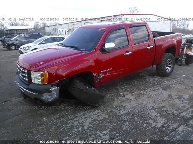 3GTRKTEA3AG157362 - 2010 GMC SIERRA K1500 RED photo 2