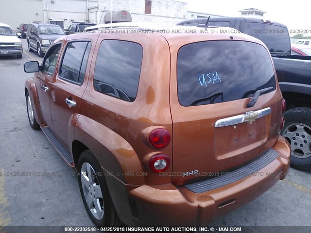 3GNDA33P27S636664 - 2007 CHEVROLET HHR LT ORANGE photo 3