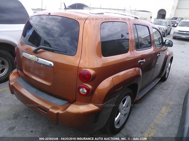 3GNDA33P27S636664 - 2007 CHEVROLET HHR LT ORANGE photo 4