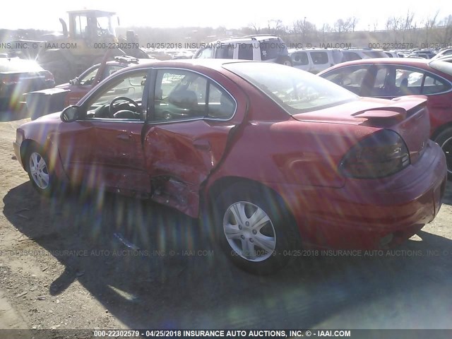 1G2NF52F84M563724 - 2004 PONTIAC GRAND AM SE1 RED photo 3