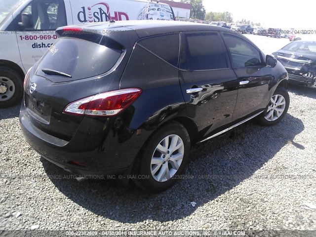 JN8AZ1MU3EW404917 - 2014 NISSAN Murano S/SL/SV/LE BLACK photo 4