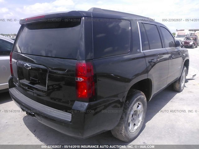 1GNSKBKC3HR327643 - 2017 CHEVROLET TAHOE K1500 LT BLACK photo 4