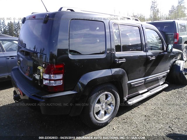 1J4PN2GK7AW119031 - 2010 JEEP LIBERTY SPORT BLACK photo 4