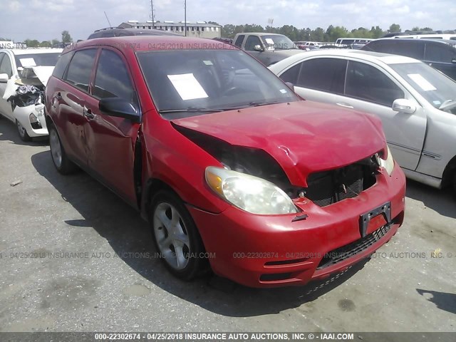 2T1KR32E14C301297 - 2004 TOYOTA COROLLA MATRIX XR RED photo 1