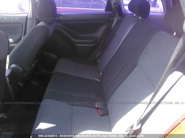 2T1KR32E14C301297 - 2004 TOYOTA COROLLA MATRIX XR RED photo 8