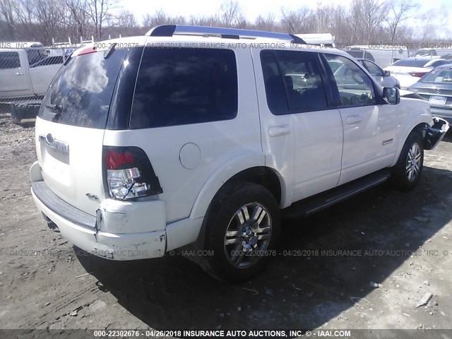 1FMEU75E68UB12258 - 2008 FORD EXPLORER LIMITED WHITE photo 4