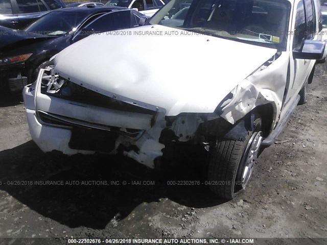 1FMEU75E68UB12258 - 2008 FORD EXPLORER LIMITED 白色 照片 6