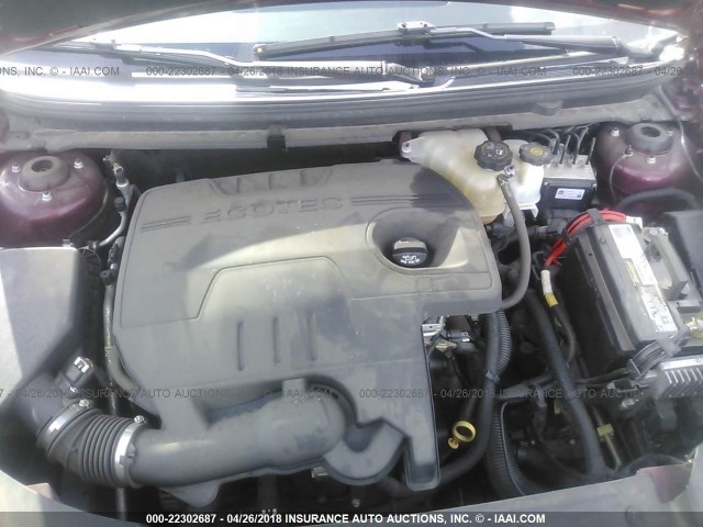 1G1ZE5E15BF267652 - 2011 CHEVROLET MALIBU LTZ 栗色 照片 10