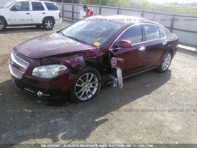 1G1ZE5E15BF267652 - 2011 CHEVROLET MALIBU LTZ 栗色 照片 2