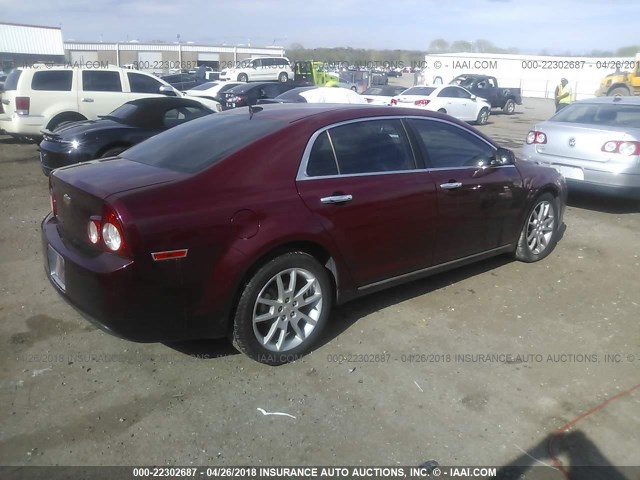 1G1ZE5E15BF267652 - 2011 CHEVROLET MALIBU LTZ 栗色 照片 4