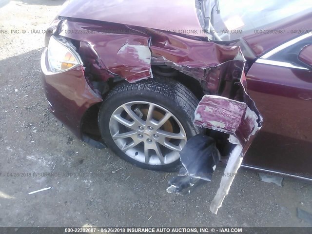 1G1ZE5E15BF267652 - 2011 CHEVROLET MALIBU LTZ 栗色 照片 6