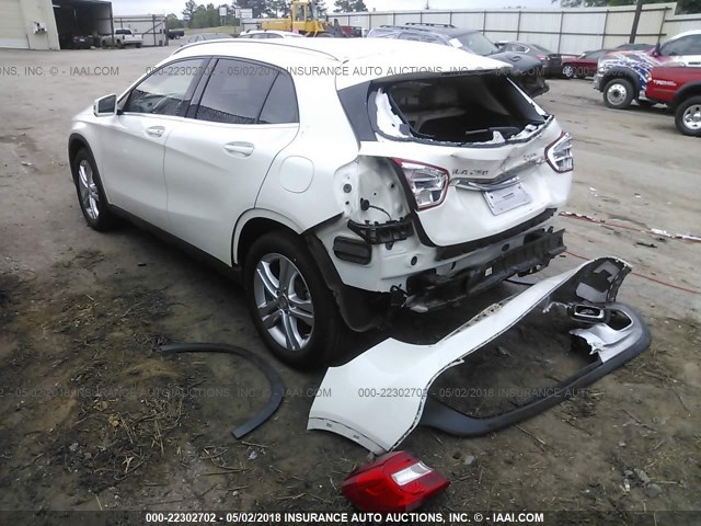 WDCTG4GB9FJ099602 - 2015 MERCEDES-BENZ GLA 250 4MATIC WHITE photo 3